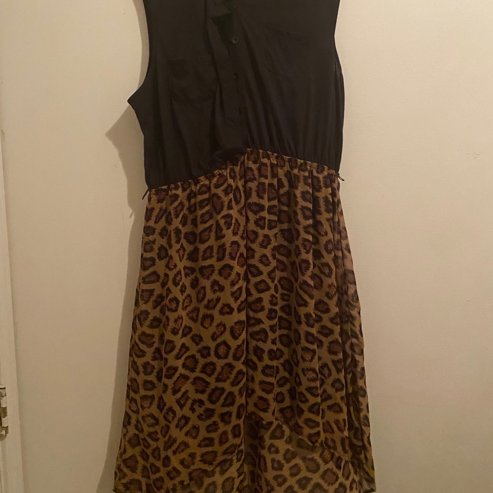 Black and leopard